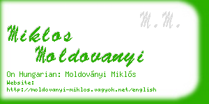 miklos moldovanyi business card